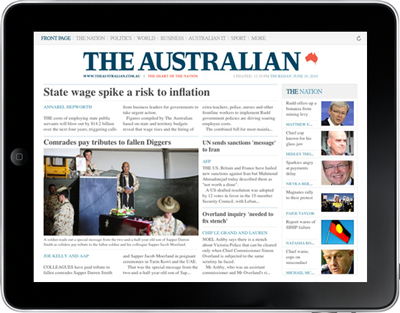 The Australian on iPad