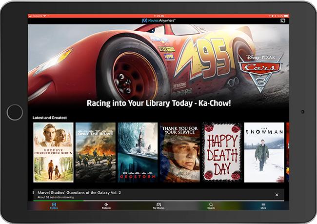 Movies Anywhere on iPad