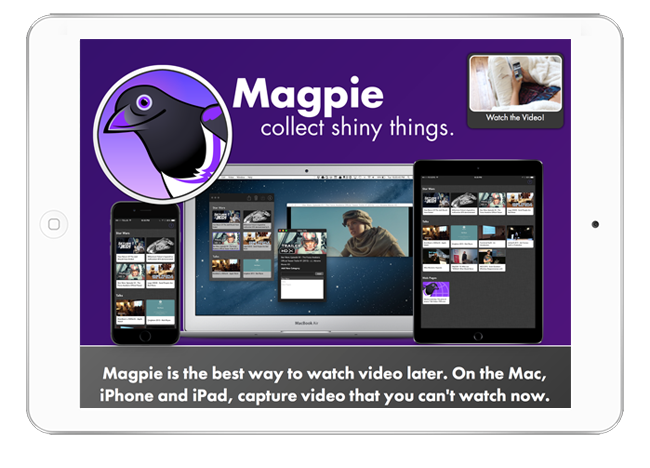 Magpie on iPad