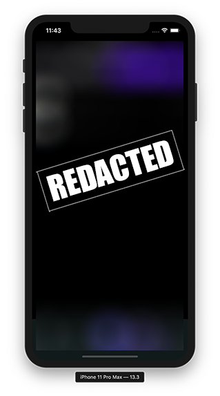 [Redacted] on iPhone